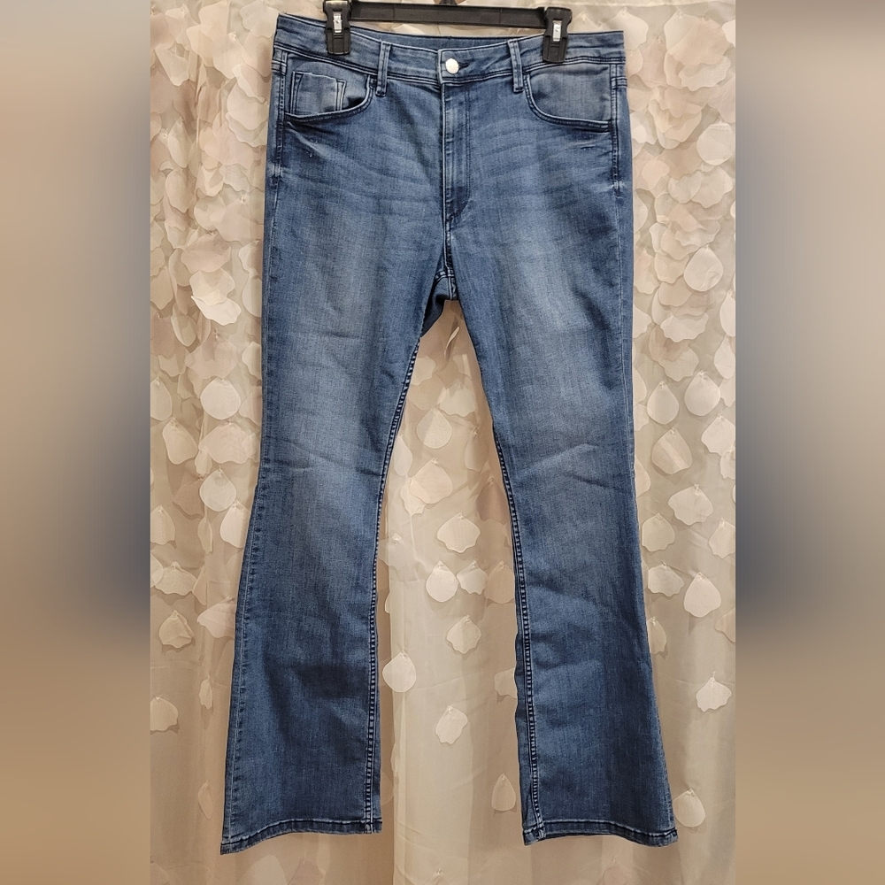 &Denim Mini Flare Size 12 Women's Jeans